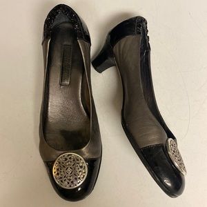 BRIGHTON Marci Leather Medallion Accent Shoes Sz 6